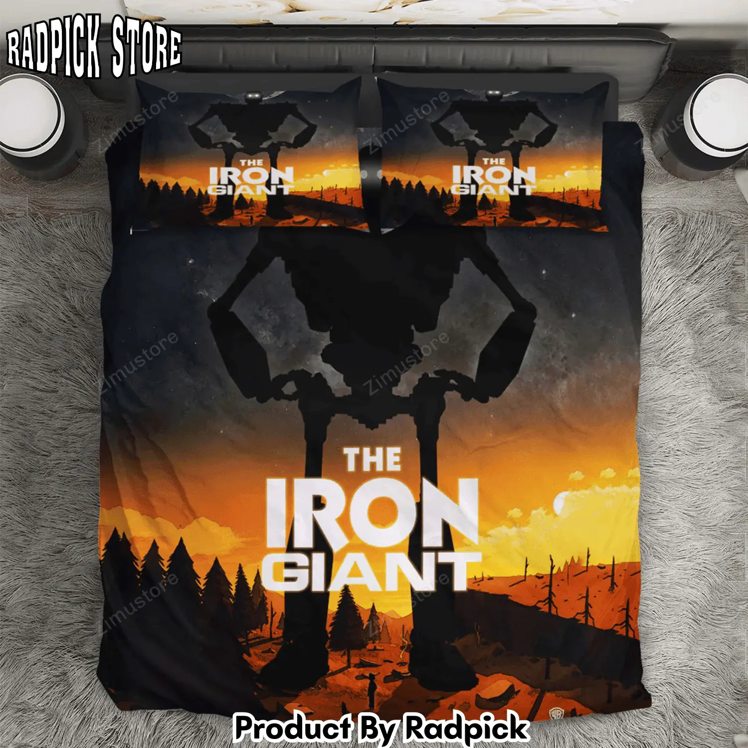 Radpick the iron giant poster 10 3pcs 3pcs bedding set duvet cover and pillow cases gift for fan rp3271190